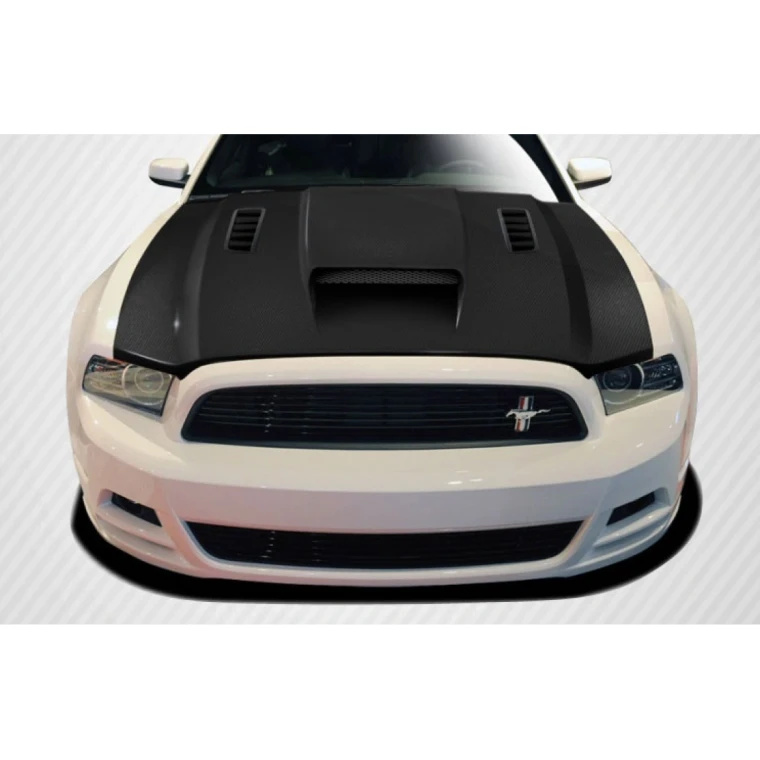2013-2014 Ford Mustang CVX Carbon Fiber Hood - image 1