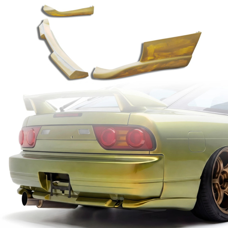 FRP Type-X OR Rear Lip 3pc > Nissan 240SX 1989-1994 - image 1