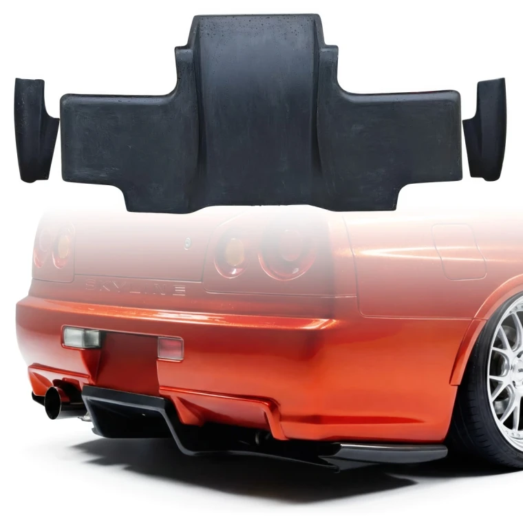 FRP TSEC Splitter Diffuser (rear) > Nissan Skyline (R34) GTR 1999-2004 > 2dr Coupe - image 1