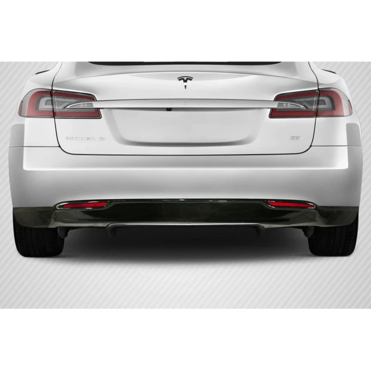 2012-2016 Tesla Model S Utech Carbon Fiber Rear Lip - image 1