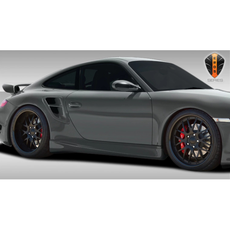 2005-2012 Porsche 911 Carrera 997 991 C4 C4S Turbo Eros Version 1 Side Skirts Rocker Panels - 2 Piece - image 1