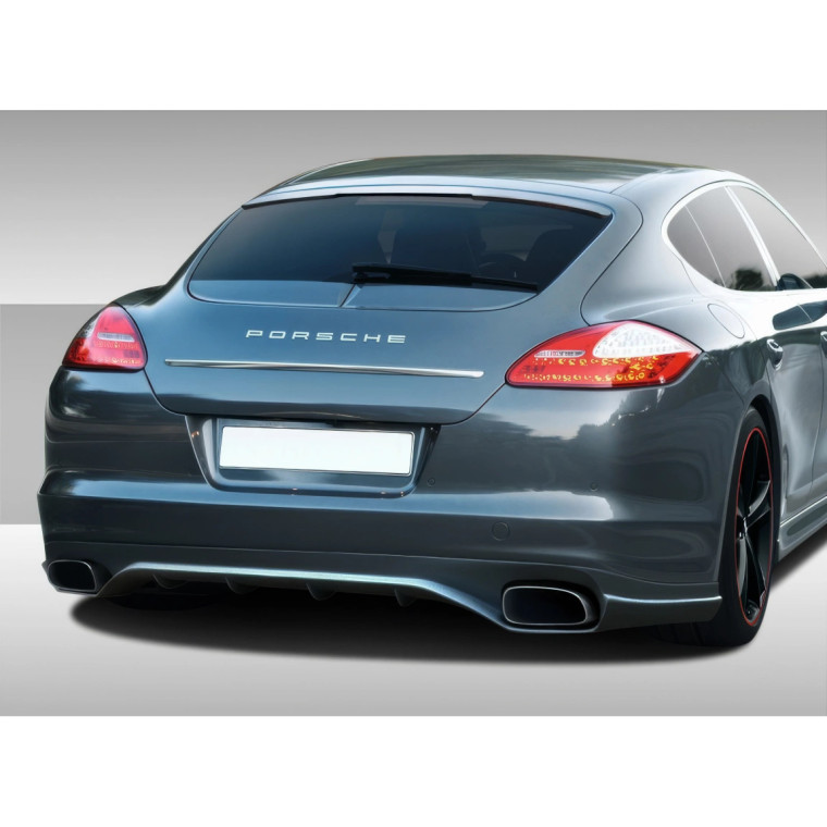 2010-2013 Porsche Panamera Eros Version 2 Rear Lip Under Spoiler Air Dam - 1 Piece - image 1