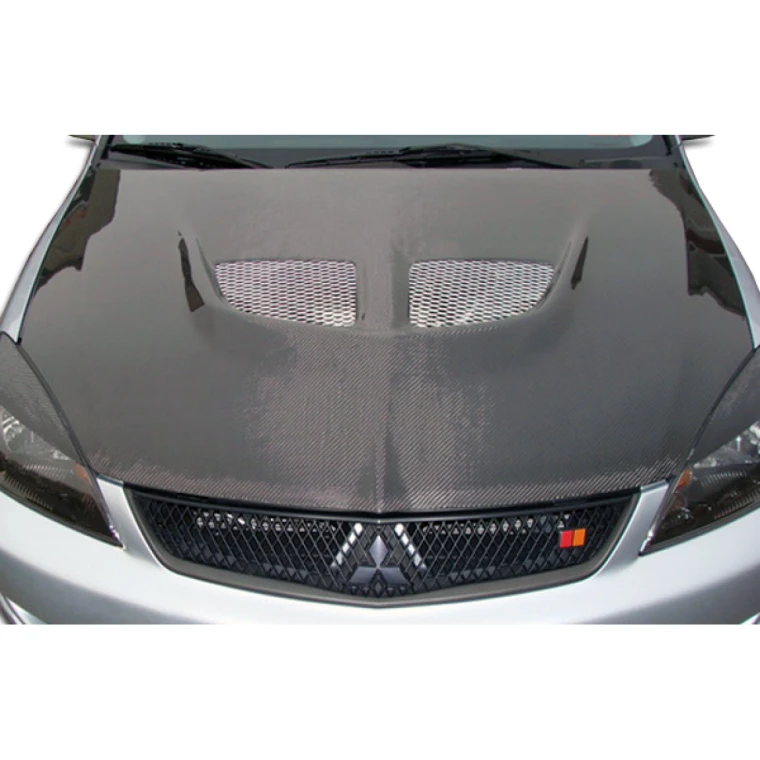 2004-2007 Mitsubishi Lancer Evo Carbon Fiber Hood - image 1