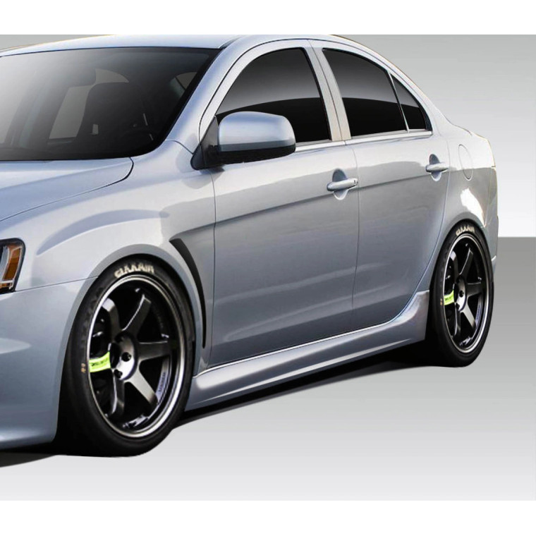 2008-2017 Mitsubishi Lancer Evo X V3 Side Skirt Rocker Panels - 2 Piece - image 1