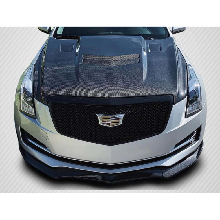 2012-2019 Cadillac ATS Carbon Creations DriTech AC-1 Hood - 1 Piece - image 1