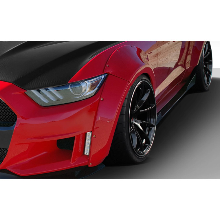 2015-2017 Ford Mustang Grid Wide Body Front Fender Flares - 4 Piece - image 1