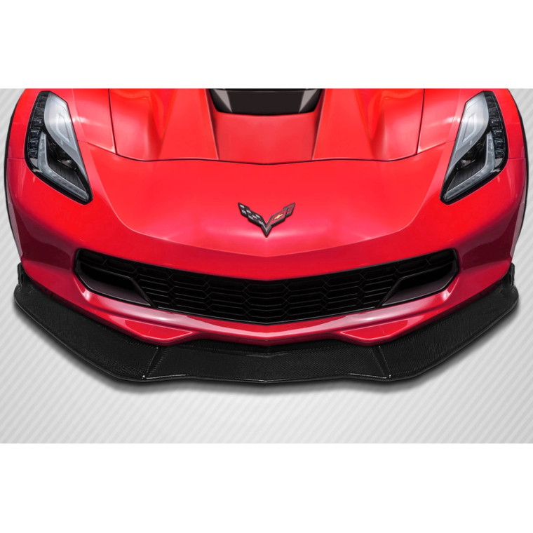 2014-2019 Chevrolet Corvette C7 DriTech GT Concept Front Lip Under Air Dam Spoiler - 1 Piece - image 1