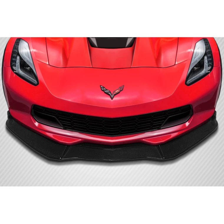 2014-2019 Chevrolet Corvette C7 DriTech GT Concept Front Lip Under Air Dam Spoiler - 1 Piece - image 1