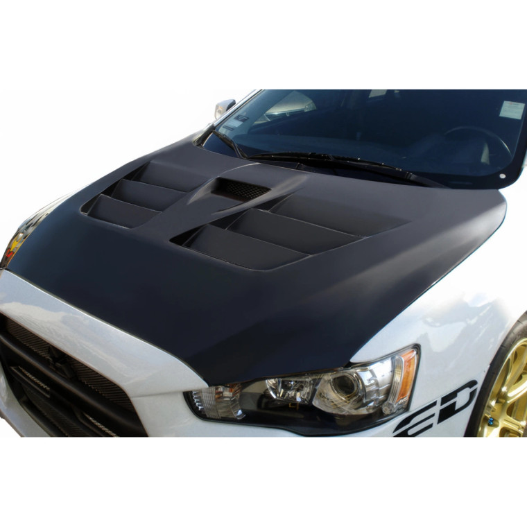2008-2017 Mitsubishi Lancer / Lancer Evolution 10 Duraflex GT Concept Hood - 1 Piece - image 1