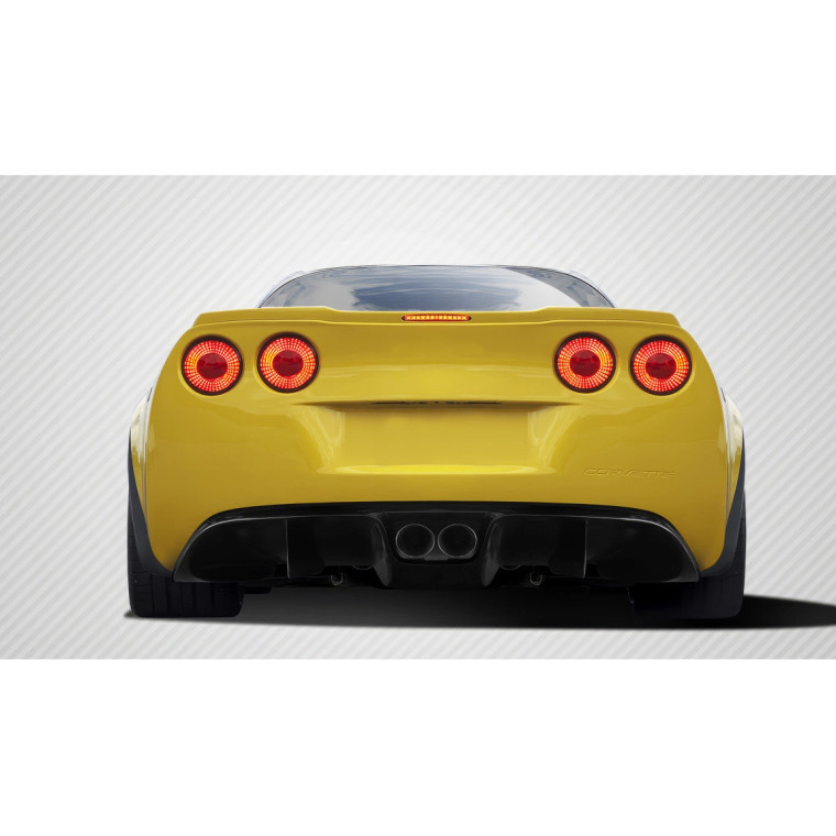 2005-2013 Chevrolet Corvette C6 Carbon Creations GT Racing Rear Diffuser - 5 Piece - image 1