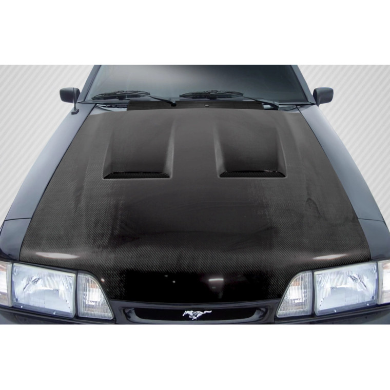 1987-1993 Ford Mustang Heat Extractor Hood - 1 Piece - image 1