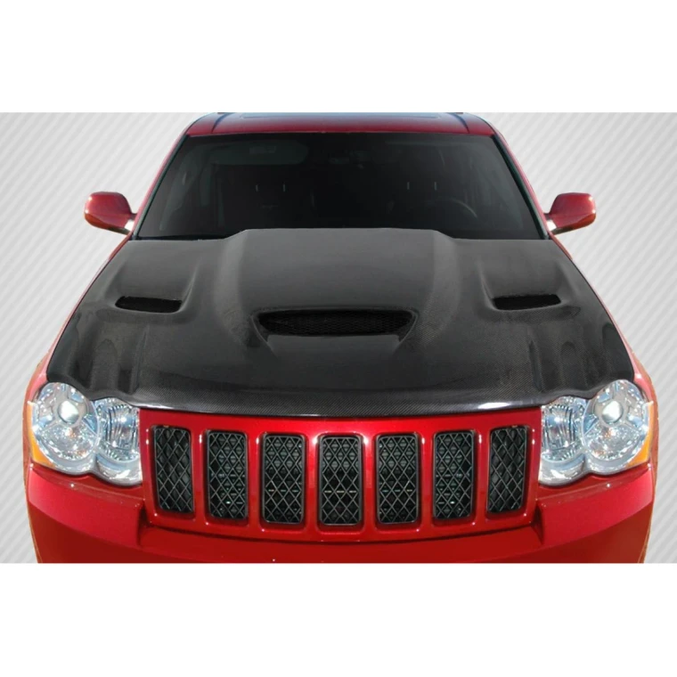2005-2010 Jeep Grand Cherokee Hellcat Look Carbon Fiber Hood - image 1