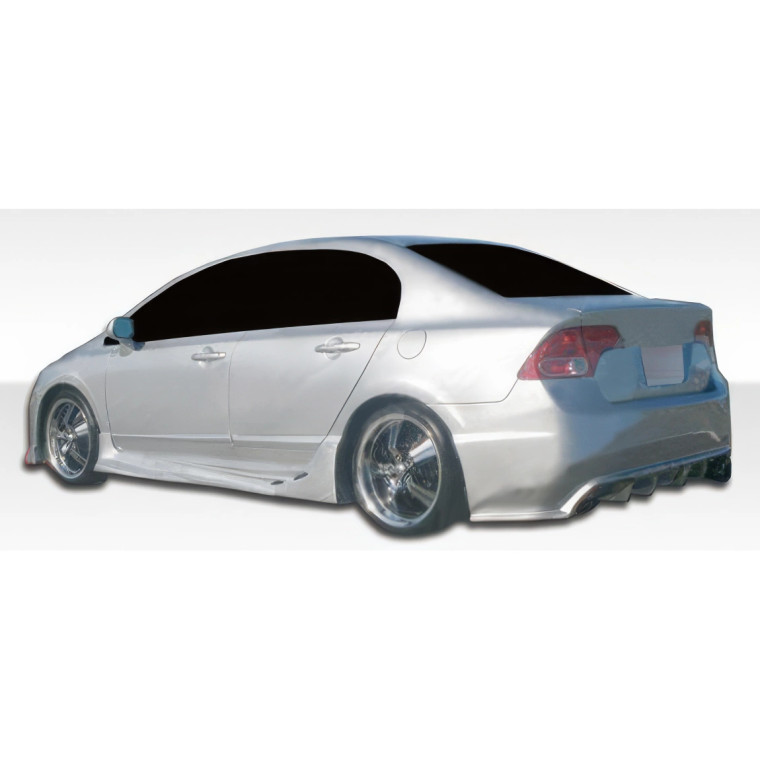 2006-2011 Honda Civic 4DR I-Spec Side Skirts Rocker Panels - 2 Piece - image 1