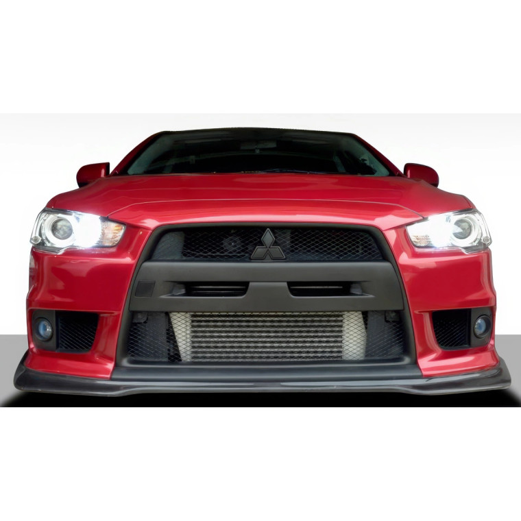 2008-2015 Mitsubishi Lancer Evolution 10 Duraflex JDP Style Front Lip - 1 Piece - image 1