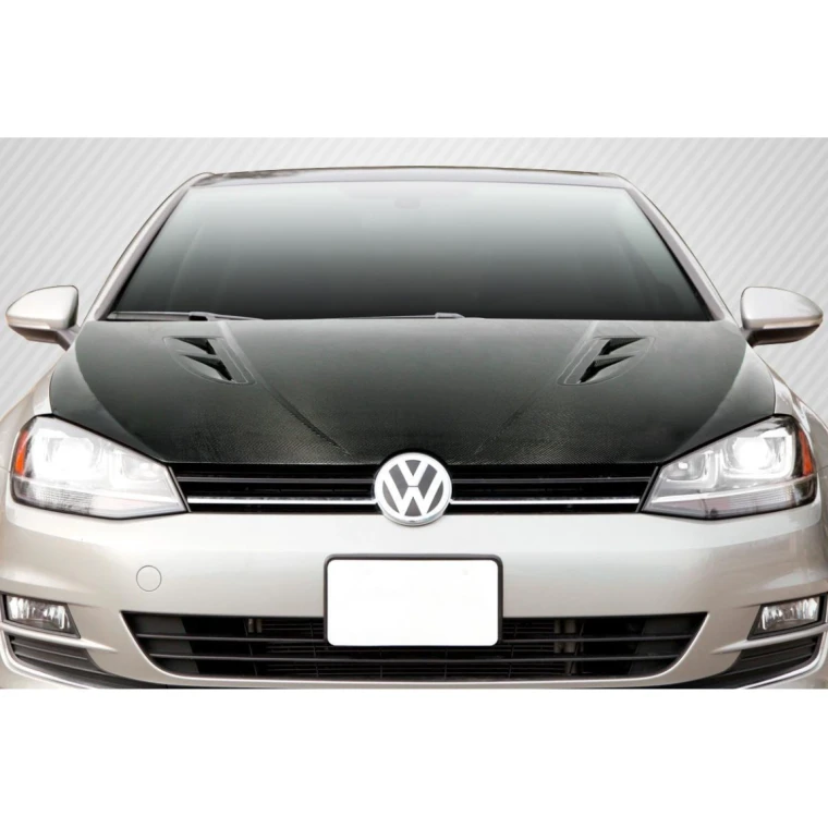 2015-2021 Volkswagen Golf K Design Carbon Fiber Hood - image 1
