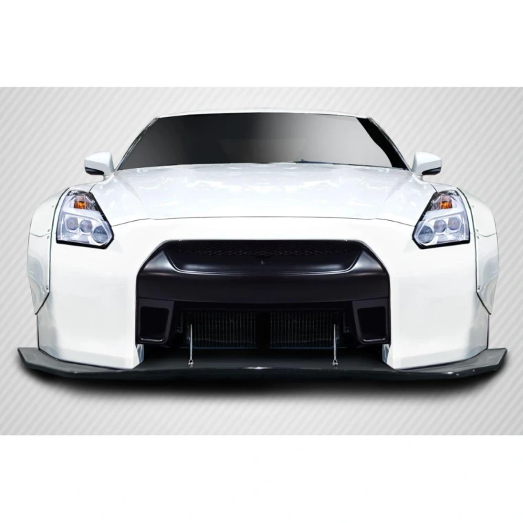 2009-2016 Nissan GTR LBW Carbon Fiber Front Lip - image 1