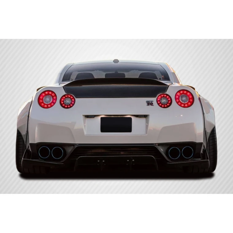 2009-2016 Nissan GT-R R35 LBW Rear Diffuser / Splitters - 3 Piece - image 1