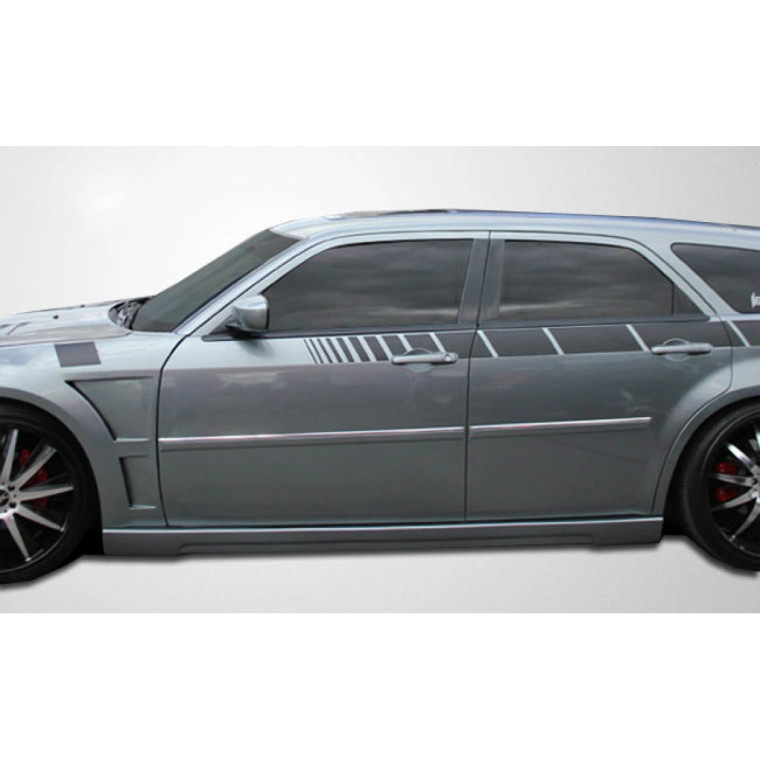 2005-2010 Dodge Magnum Chrysler 300 300C Polyurethane Luxe Side Skirts Rocker Panels - 2 Piece - image 1