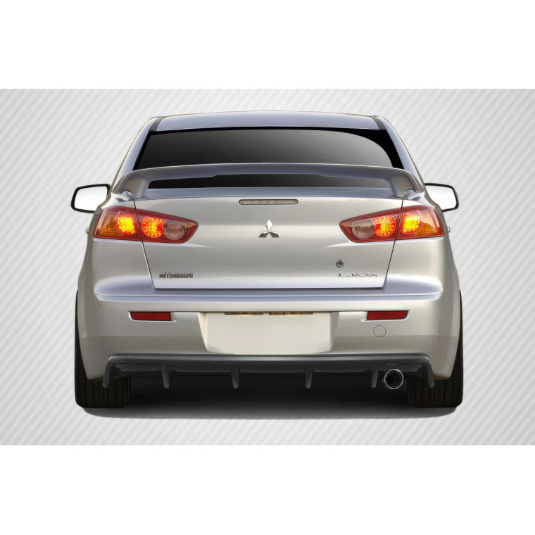 2008-2017 Mitsubishi Lancer 4DR M Power Rear Diffuser - 1 Piece - image 1