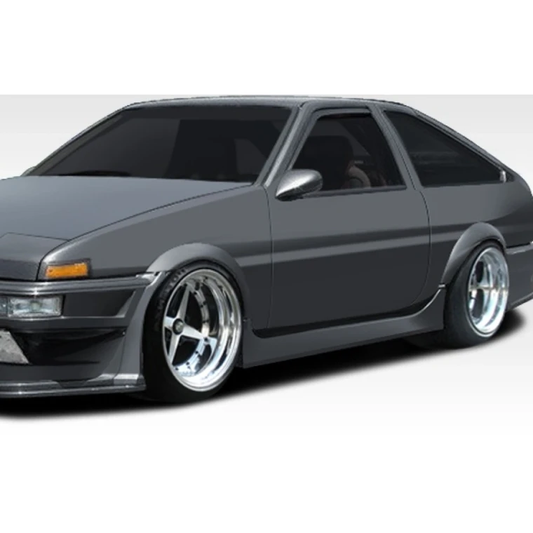 1984-1987 Toyota Corolla 2DR / HB MB-R Side Skirts Rocker Panels - 2 Piece - image 1