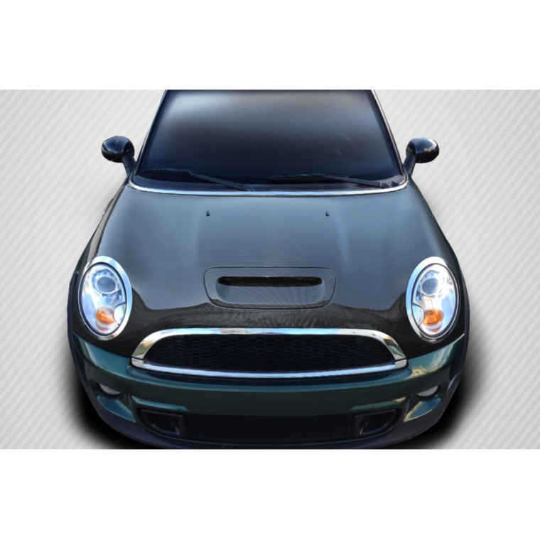 2007-2013 Mini Cooper Hatchback R56 Clubman R55 2009-2015 Cooper convertible R57 2012-2015 Cooper Coupe / Roadster R58 R59 DriTech S OEM Look Hood - 1 Piece - image 1
