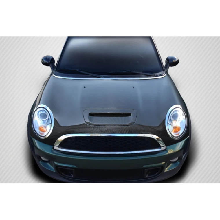 2007-2013 Mini Cooper Hatchback R56 Clubman R55 2009-2015 Cooper convertible R57 2012-2015 Cooper Coupe / Roadster R58 R59 DriTech S OEM Look Hood - 1 Piece - image 1