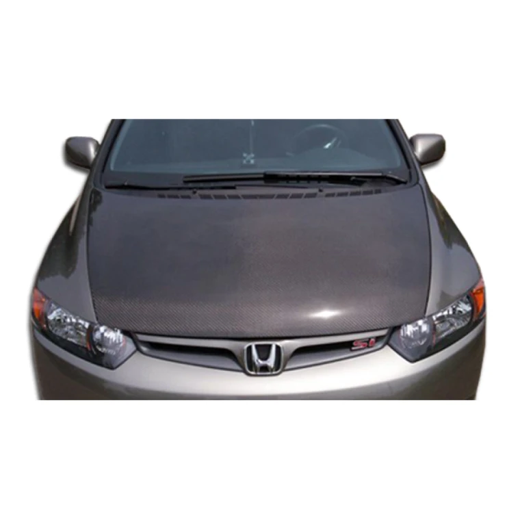 2006-2011 Honda Civic OEM Look Carbon Fiber Hood - image 1