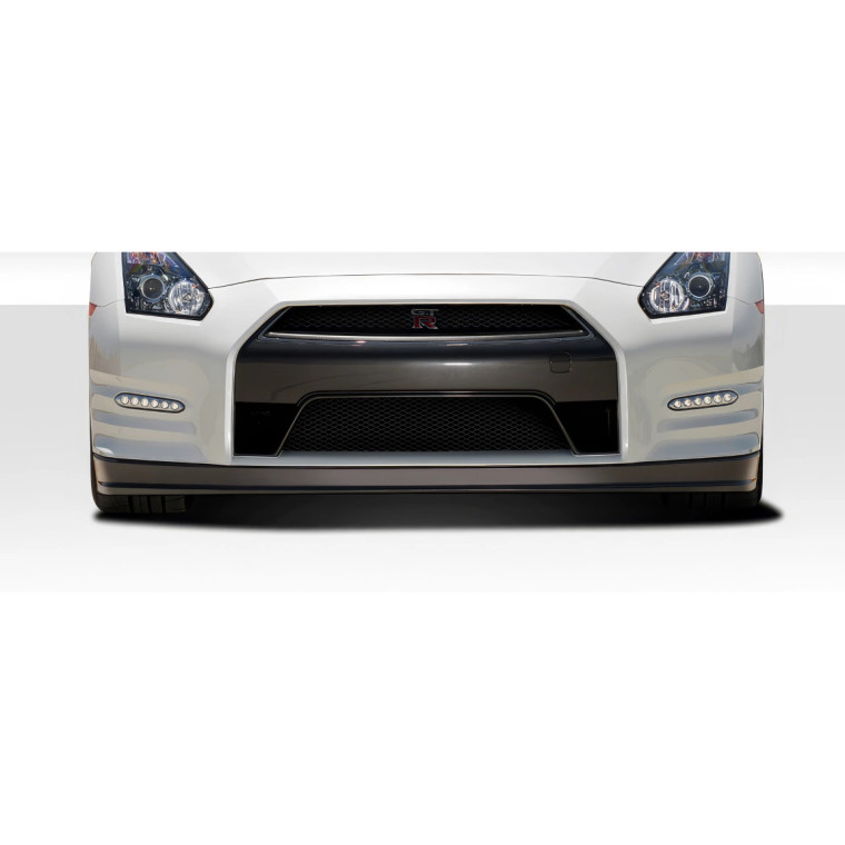 2009-2016 Nissan GT-R R35 OEM Facelift Look Conversion Front Lip Under Air Dam Spoiler- 2 Piece - image 1