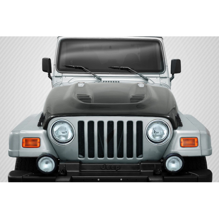 1997-2006 Jeep Wrangler DriTech Power Dome Hood - 1 Piece (S) - image 1
