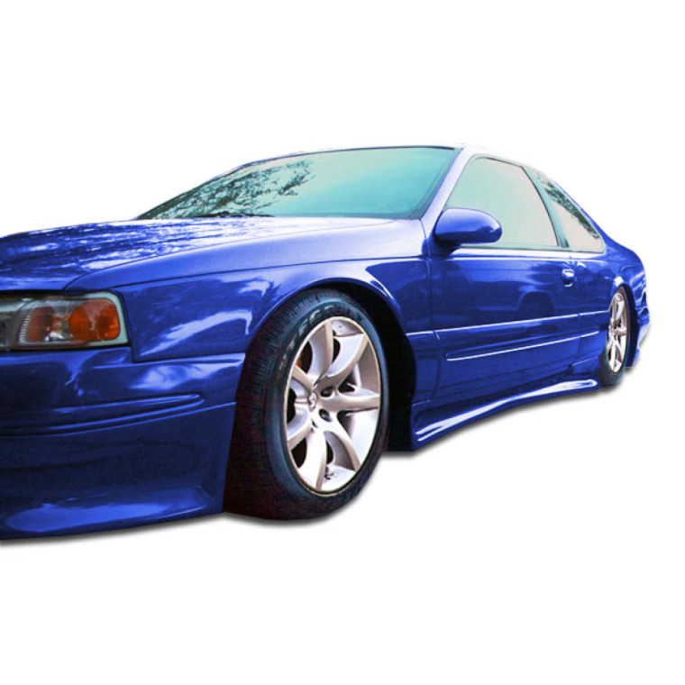 1996-1997 Ford Thunderbird Mercury Cougar Racer Side Skirts Rocker Panels - 2 Piece - image 1