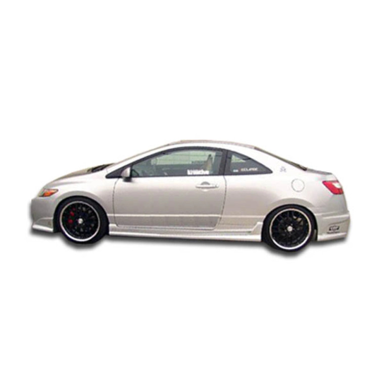2006-2011 Honda Civic 2DR Duraflex Raven Side Skirts Rocker Panels - 2 Piece - image 1