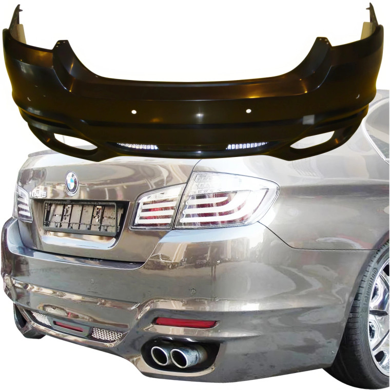 FRP WAL Rear Bumper > BMW 5-Series (F10) 2011-2016 > 4dr - image 1
