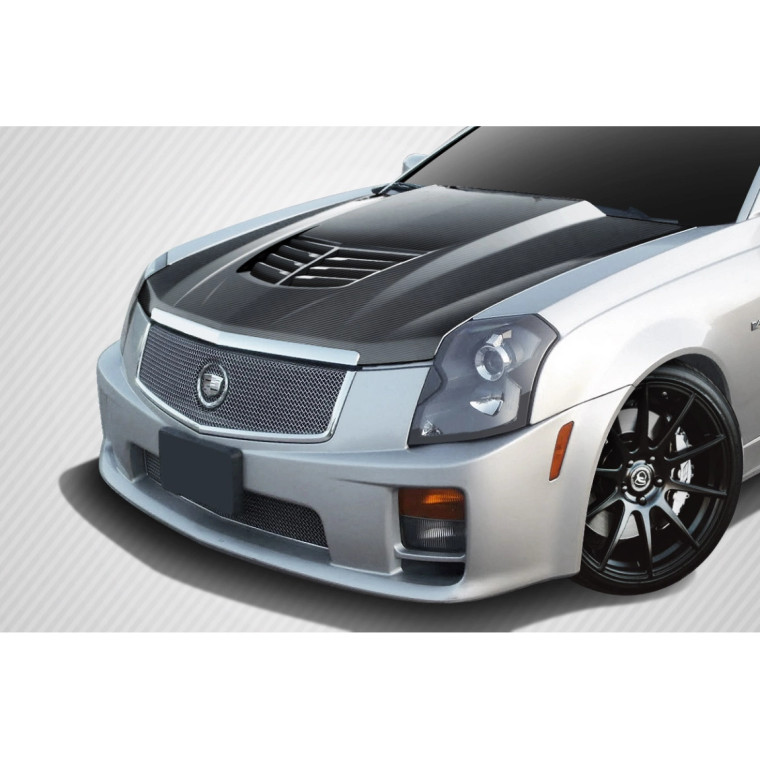 2003-2007 Cadillac CTS Carbon Creations DriTech Stingray Z Hood- 1 Piece - image 1