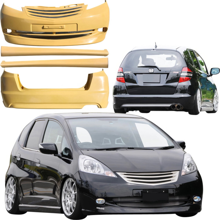 ModeloDrive FRP NOBL Body Kit 4pc > Honda Fit 2009-2013 - image 1