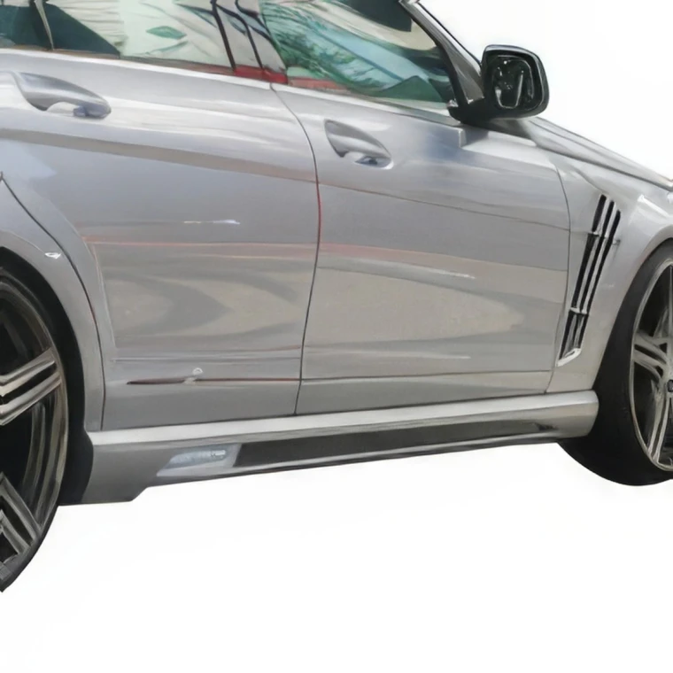 FRP WAL BISO Side Skirts > Mercedes-Benz C-Class (W204) 2008-2014 > 4-Door Sedan - image 1