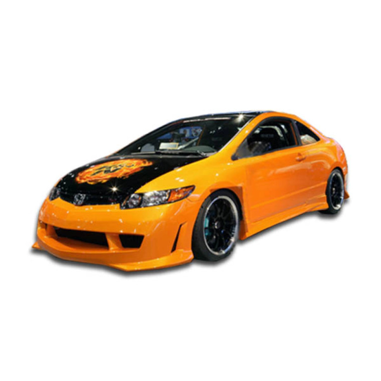 2006-2011 Honda Civic 2DR Duraflex Type M Side Skirts Rocker Panels - 2 Piece - image 1