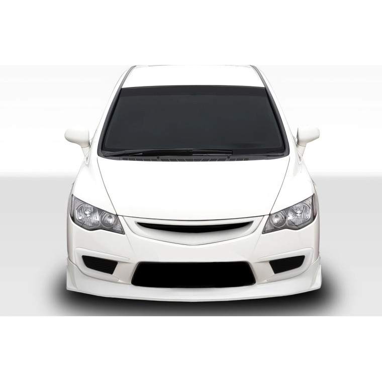 2006-2011 Honda Civic 4DR JDM Type JS Type R Conversion Front Lip Under Spoiler Air Dam - 1 Piece - image 1