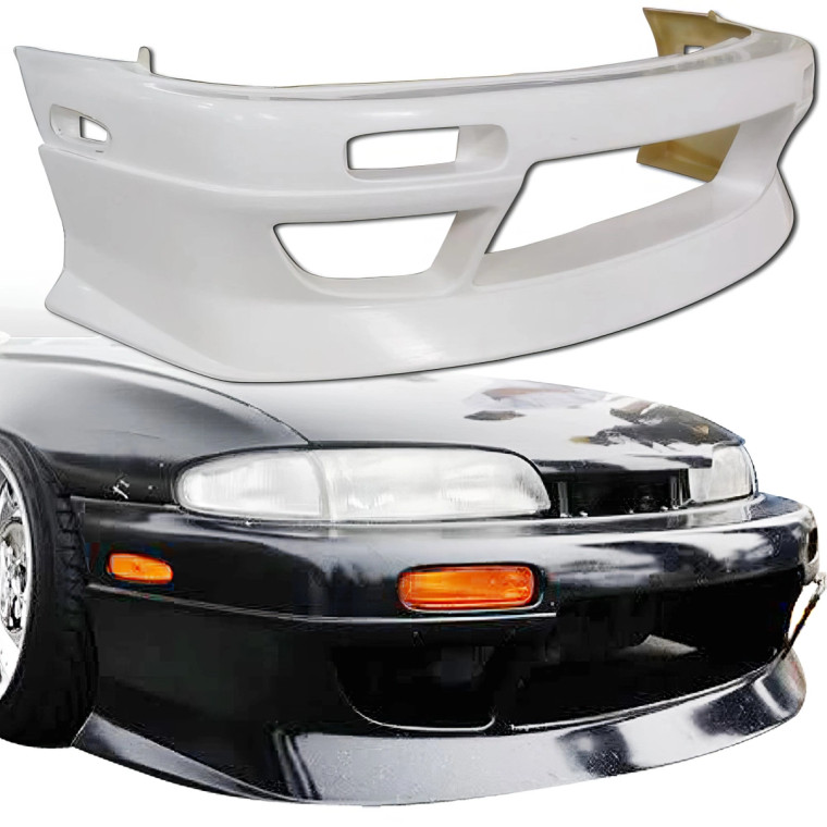 ModeloDrive FRP DMA t3 Front Bumper > Nissan 240SX (S14) 1995-1996 - image 1
