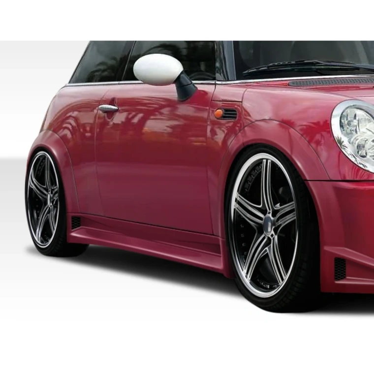 2002-2006 Mini Cooper / Cooper S R50 R53 2005-2008 Cooper convertible R52 Type Z Wide Body Side Skirts Rocker Panels - 2 Piece - image 1