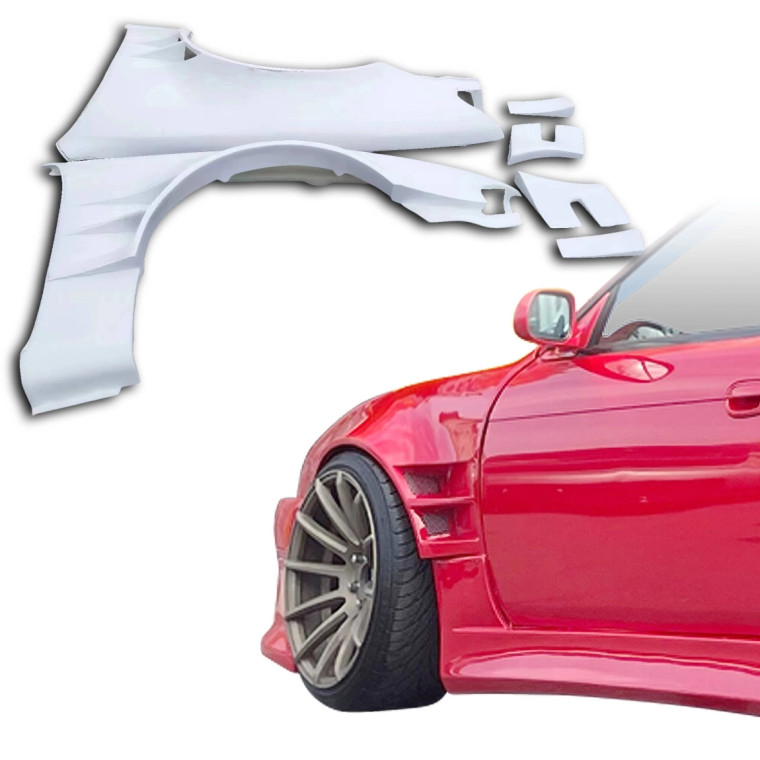 ModeloDrive FRP ORI t4 75mm Wide Body Fenders (front) 6pc > Nissan 240SX (S14) 1997-1998 - image 1