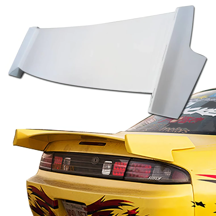 FRP URA Drag Spoiler Wing > Nissan 240SX (S14) 1995-1998 - image 1