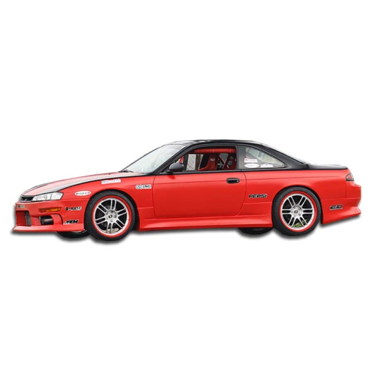 1995-1998 Nissan 240SX S14 Duraflex V-Speed Side Skirts Rocker Panels - 2 Piece - image 1