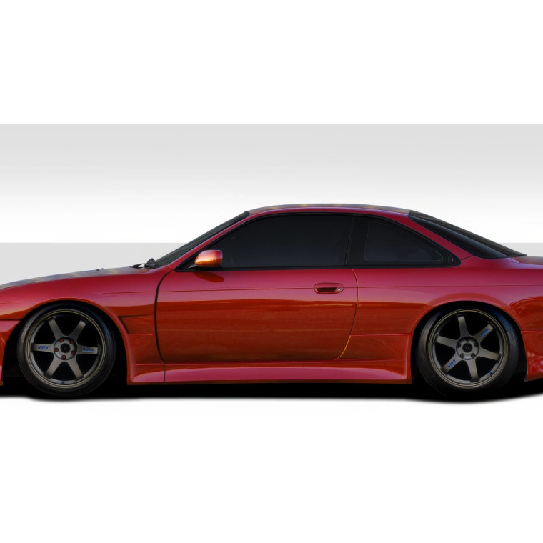 1995-1998 Nissan 240SX S14 Duraflex V-Speed Wide Body Side Skirt Rocker Panels (+35mm) - 2 Piece - image 1