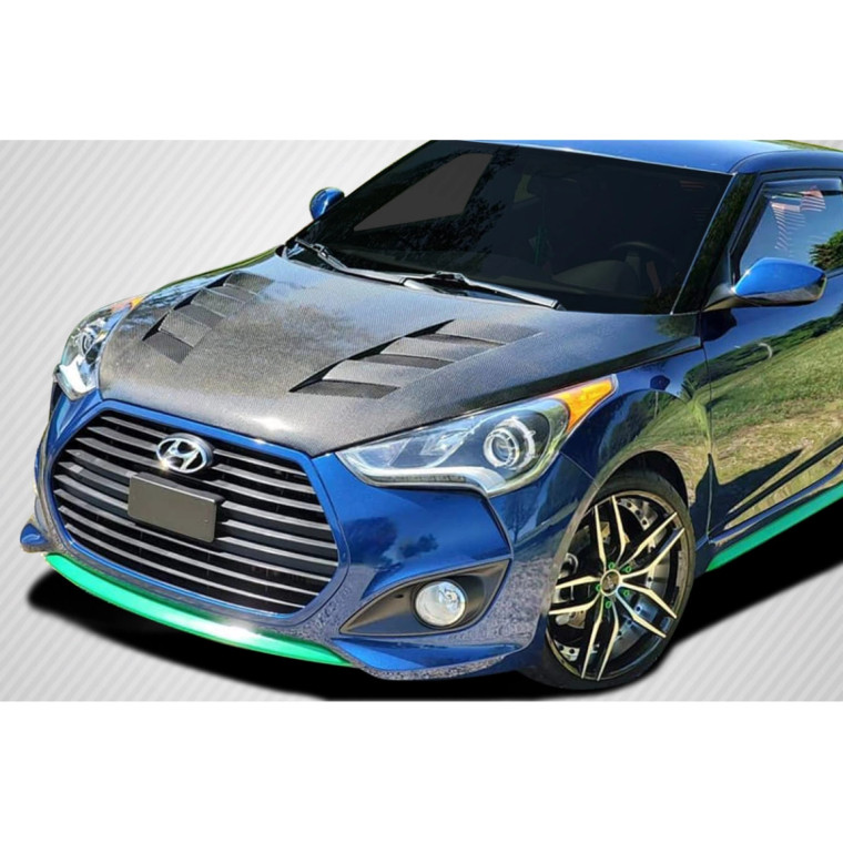 2012-2017 Hyundai Veloster Hyundai Veloster Carbon Creations DriTech AM-S Hood - 1 Piece - image 1