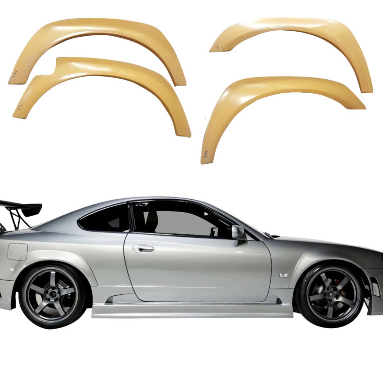 ModeloDrive FRP CWE 20mm Fender Flares 4pc > Nissan Silvia (S15) 1999-2002 - image 1