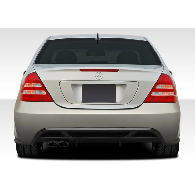 2001-2007 Mercedes C Class W203 4DR Sedan AMG V2 Look Rear Bumper - 1 Piece - image 1
