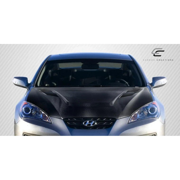 2010-2012 Hyundai Genesis Vader Carbon Fiber Hood - image 1