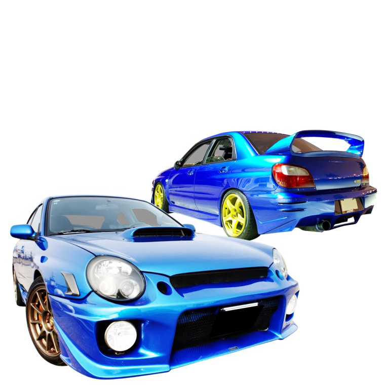 FRP ZSPO Body Kit 4pc > Subaru Impreza WRX 2002-2003 > 4dr Sedan - image 1
