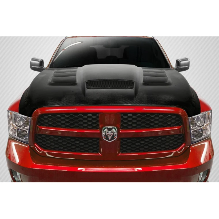 2009-2018 Dodge Ram Viper Look Carbon Fiber Hood - image 1