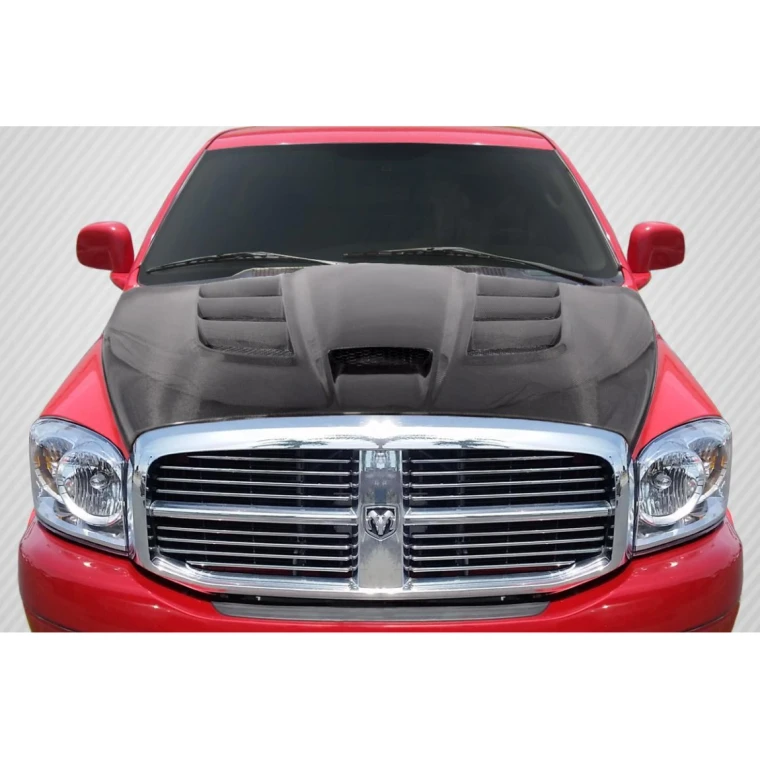 2002-2008 Dodge Ram Viper Look Carbon Fiber Hood - image 1